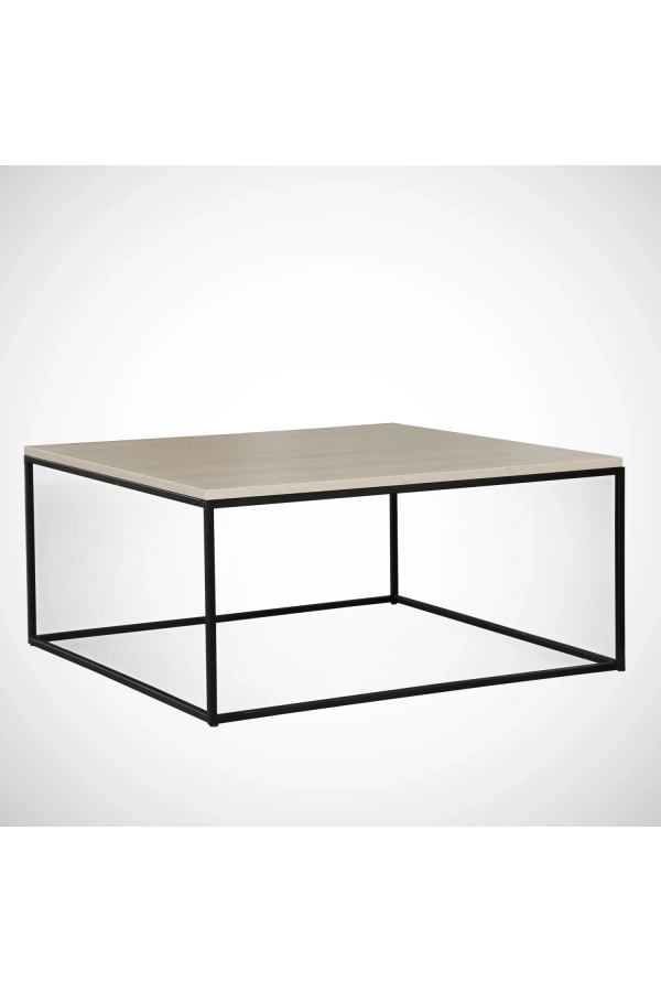 Pasific Home Poly Metal Orta Sehpa, Kare Orta Sehpa, Meşe