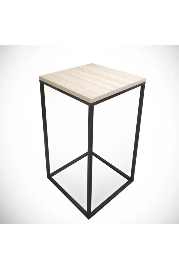 Pasific Home Pure Yan Sehpa, Metal Yan Sehpa ,Meşe