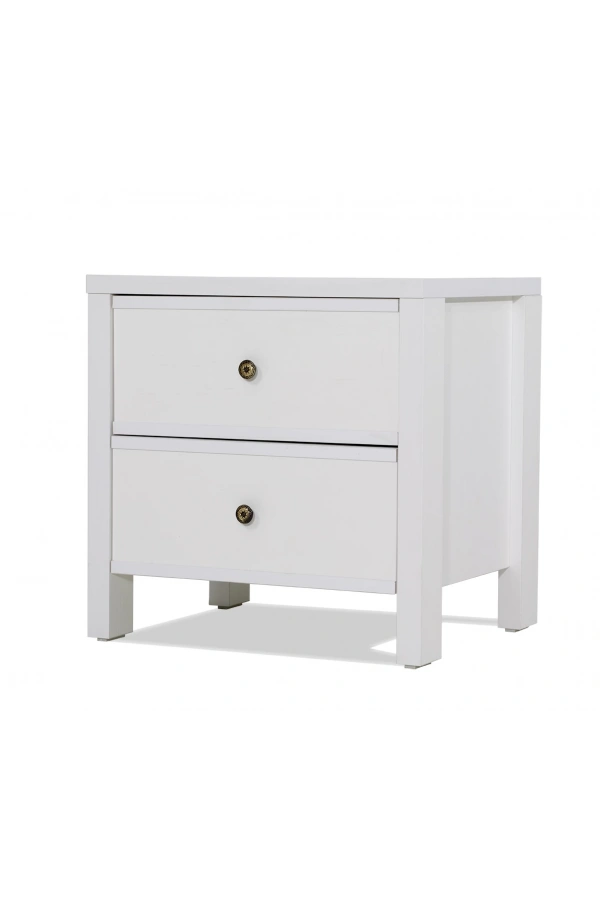 Pasific Home Rio 2 Çekmeceli Ayaklı Komodin , Beyaz