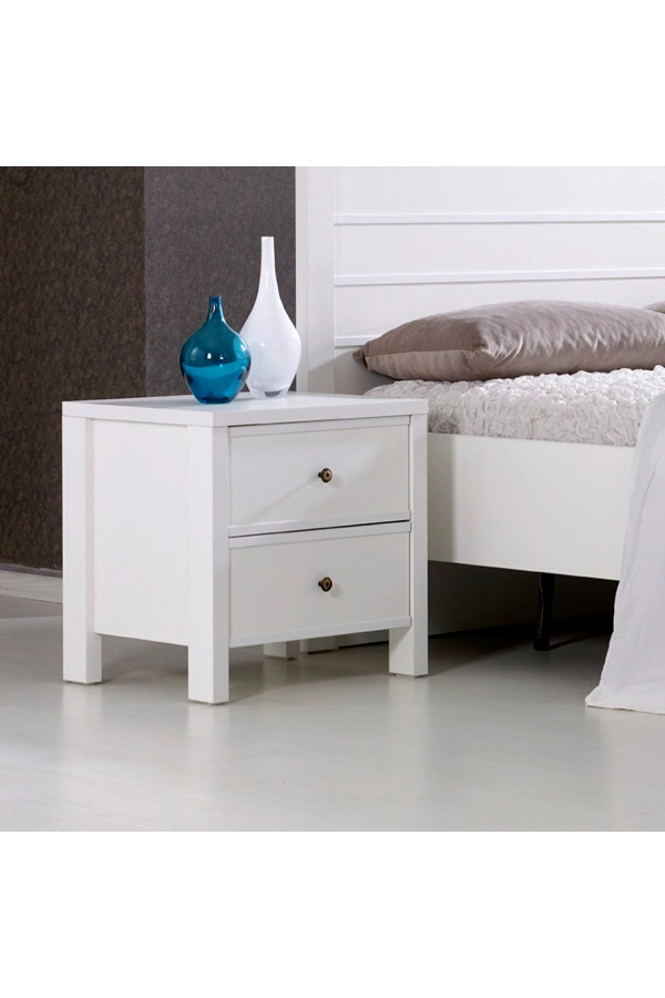 Pasific Home Rio 2 Çekmeceli Ayaklı Komodin , Beyaz