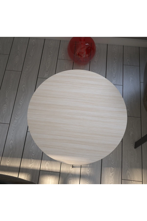 Pasific Home Sandalf Yan Sehpa, Metal Ayaklı, Açık Meşe