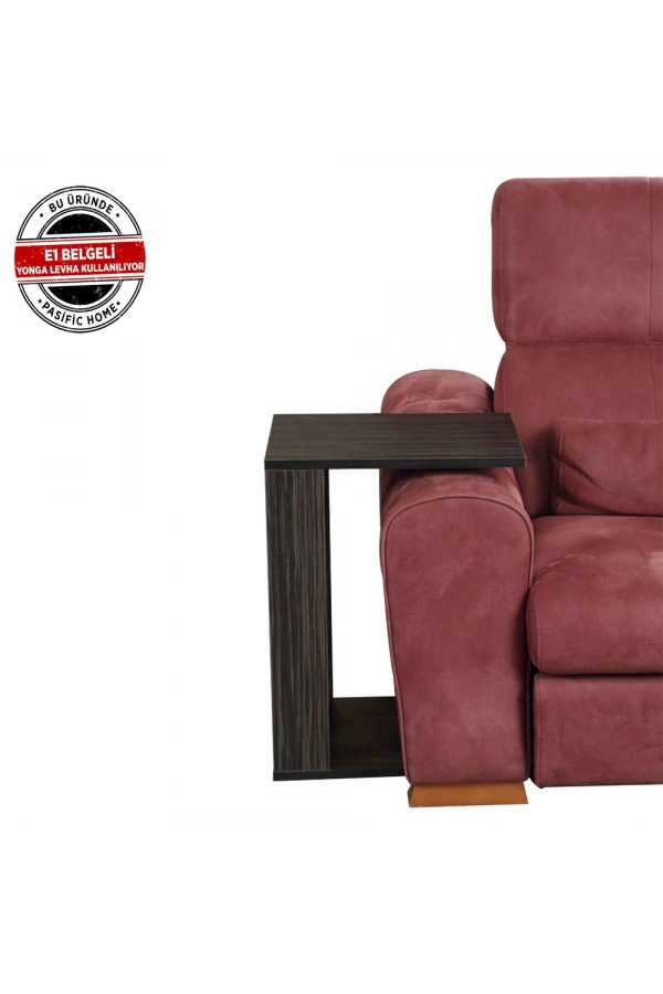 Pasific Home Single Çok Amaçlı Tekerlekli C Sehpa ,Koltuk Sehpası, Amazonas