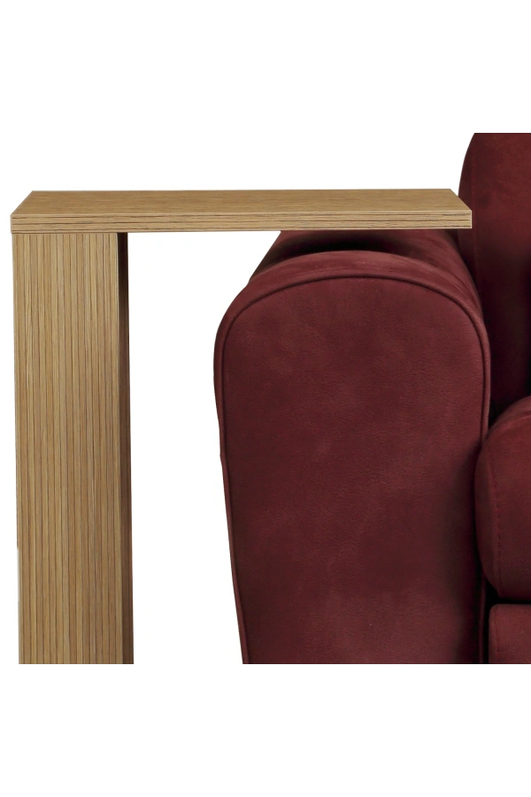 Pasific Home Single Çok Amaçlı Tekerlekli C Sehpa ,Koltuk Sehpası, Bambu