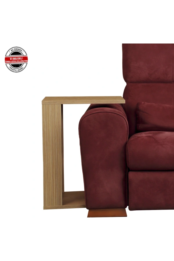 Pasific Home Single Çok Amaçlı Tekerlekli C Sehpa ,Koltuk Sehpası, Bambu