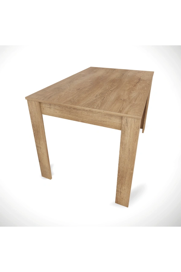 Pasific Home Single Mutfak Yemek Masası, 120x80 cm, Dikdörtgen, Koyu Meşe