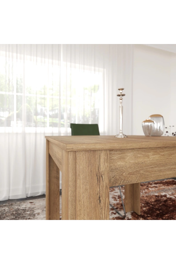 Pasific Home Single Mutfak Yemek Masası, 90x90 cm, Kare, Koyu Meşe