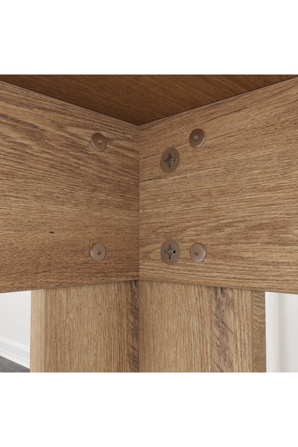 Pasific Home Single Mutfak Yemek Masası, 90x90 cm, Kare, Koyu Meşe