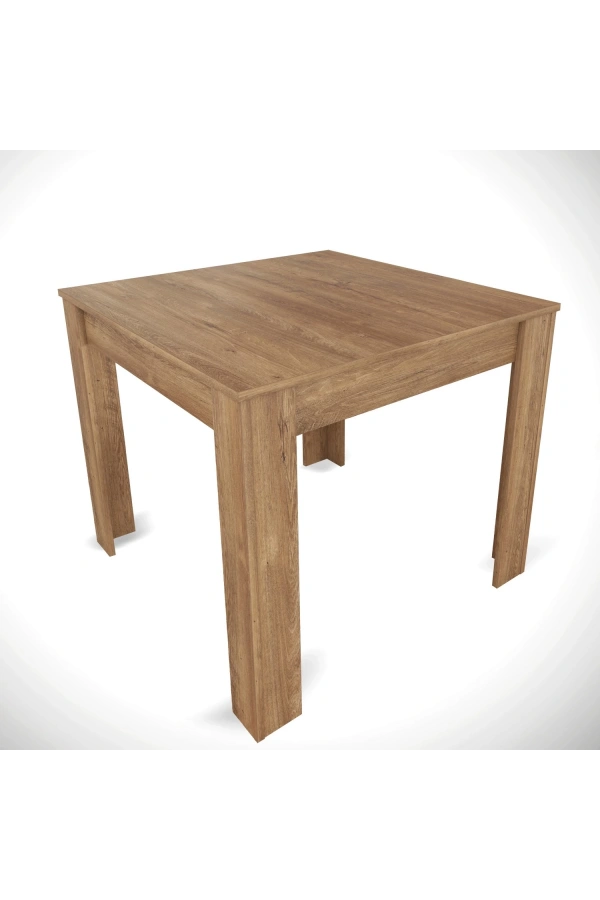Pasific Home Single Mutfak Yemek Masası, 90x90 cm, Kare, Koyu Meşe