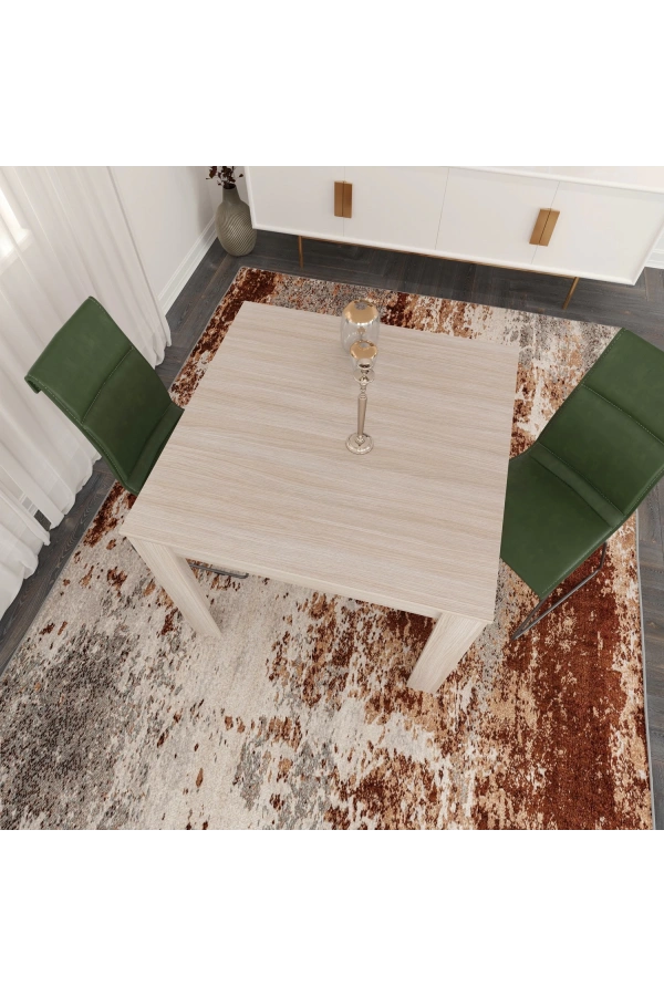 Pasific Home Single Mutfak Yemek Masası, 90x90 cm, Kare, Meşe