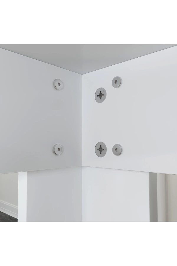 Pasific Home Single Mutfak Yemek Masası, 90x90 cm, Kare, Parlak Beyaz