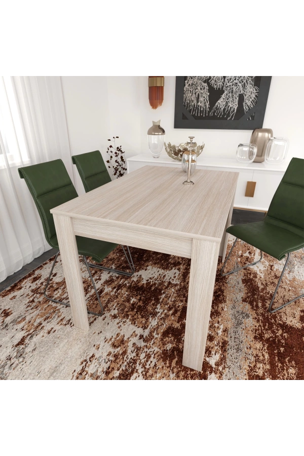 Pasific Home Single Mutfak Yemek Masası, 120 x80 cm, Dikdörtgen, Meşe