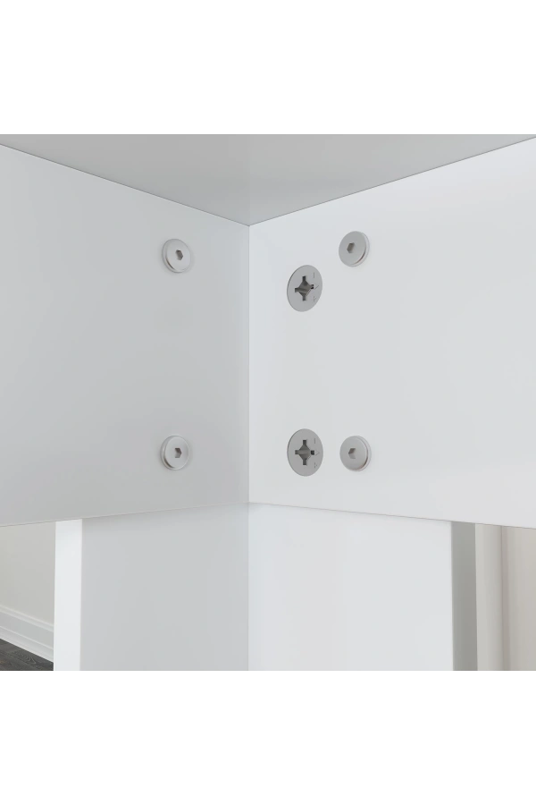 Pasific Home Single Mutfak Yemek Masası, 120x80 cm, Dikdörtgen, Parlak Beyaz