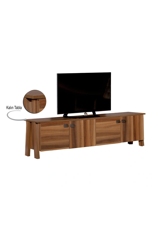 Pasific Home Story 4 Kapaklı Ayaklı Tv Ünitesi, Ceviz