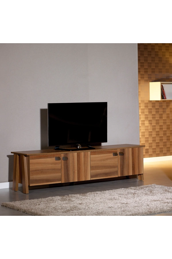 Pasific Home Story 4 Kapaklı Ayaklı Tv Ünitesi, Ceviz