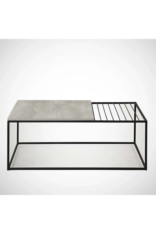 Pasific Home Zinus Metal Orta Sehpa, Beyaz Meşe