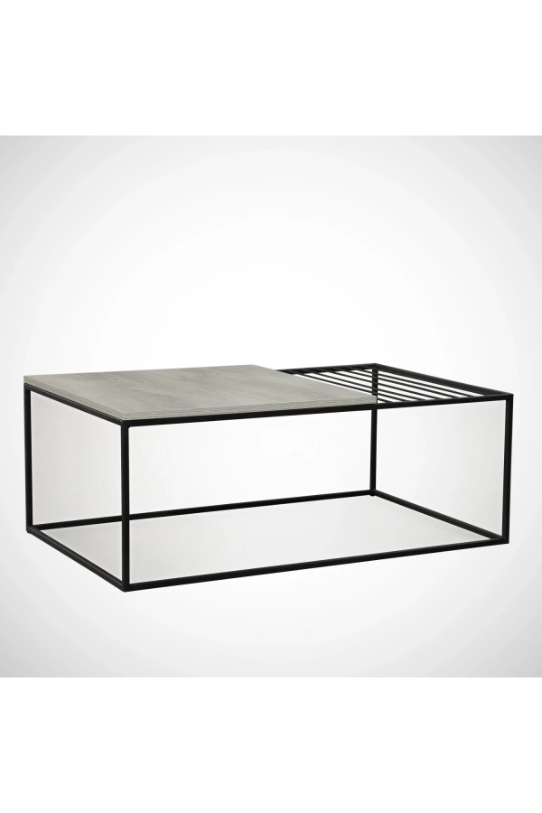 Pasific Home Zinus Metal Orta Sehpa, Beyaz Meşe