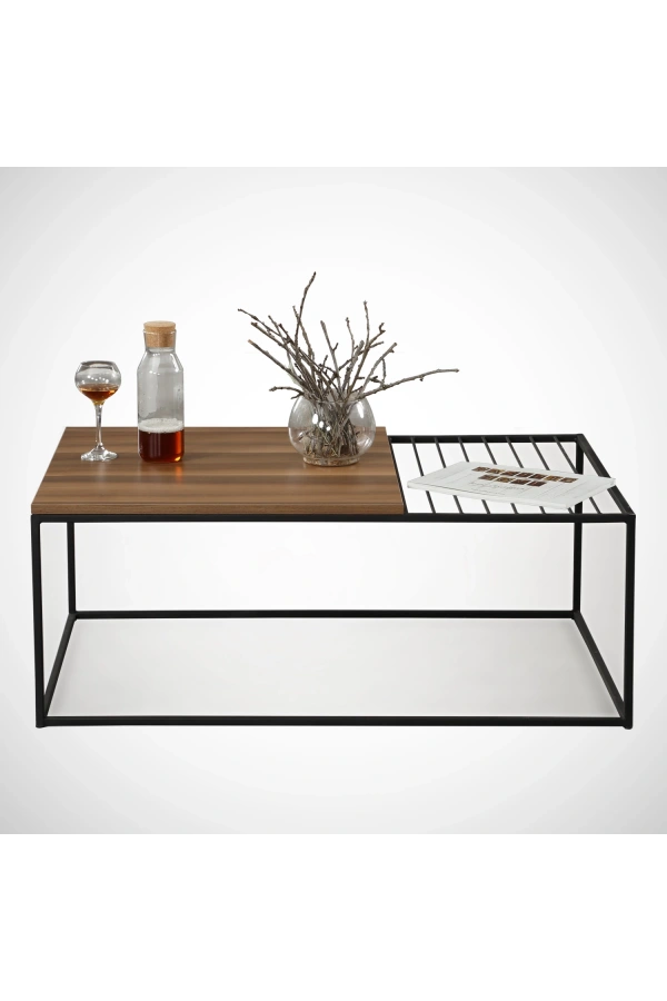 Pasific Home Zinus Metal Orta Sehpa, Ceviz