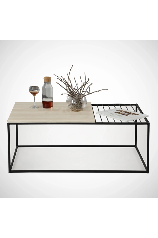 Pasific Home Zinus Metal Orta Sehpa, Meşe