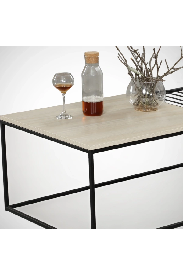 Pasific Home Zinus Metal Orta Sehpa, Meşe