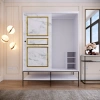 Pasific Home Martin 2 Kapaklı Sürgülü Gardırop Elbise Dolabı,150 cm, Beyaz & Beyaz Mermer