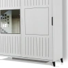Pasific Home Huga Sürgülü 2 Kapaklı Aynalı Gardırop, Beyaz, 150 cm