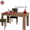 Pasific Home Huqqa Yemek Masası Açılır ,Meşe