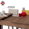 Pasific Home Huqqa Yemek Masası Açılır ,Koyu Meşe