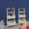 Pasific Home Low Çok Amaçlı Dekoratif Kitaplık ,Beyaz, Montessori Dolap