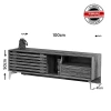 Pasific Home Lulu Metal Ayaklı Sürgülü Tv Ünitesi, 100 Cm, Meşe
