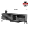 Pasific Home Lulu Metal Ayaklı Sürgülü Tv Ünitesi, 125 Cm, Meşe