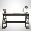 Pasific Home Lungo Raflı Çalışma Masası, Ofis Masası, 60X140 Cm, Antrasit&Beyaz