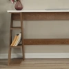 Pasific Home Lungo Raflı Çalışma Masası, Ofis Masası, 60X140 Cm, Koyu Meşe&Beyaz