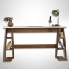 Pasific Home Lungo Raflı Çalışma Masası, Ofis Masası, 60X140 Cm, Koyu Meşe&Beyaz