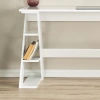 Pasific Home Lungo Raflı Çalışma Masası, Ofis Masası, 60X140 Cm, Parlak Beyaz