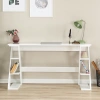 Pasific Home Lungo Raflı Çalışma Masası, Ofis Masası, 60X140 Cm, Parlak Beyaz