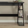 Pasific Home Lungo Raflı Çalışma Masası, Ofis Masası, 60X140 Cm, Siyah