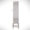Pasific Home Martin 1 Kapaklı Gardırop Elbise Dolabı, Beyaz&Beyaz Mermer