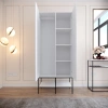 Pasific Home Martin 2 Kapaklı Gardırop Elbise Dolabı, Parlak Beyaz