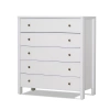 Pasific Home Rio 5 Çekmeceli Ayaklı Modern Şifonyer, Beyaz