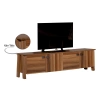 Pasific Home Story 4 Kapaklı Ayaklı Tv Ünitesi, Ceviz