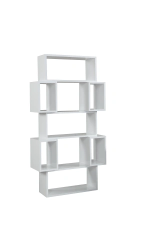 Pasific Home Box Hareketli Kutulu Raflı Kitaplık,Parlak Beyaz
