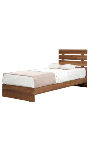 Pasific Home Huga Başlıklı Genç Odası Karyolası,Ceviz,120x200