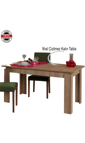 Pasific Home Huqqa Yemek Masası Açılır ,Meşe