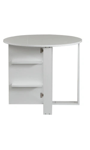 Pasific Home Middle Pratik Katlanır Masa, Parlak Beyaz