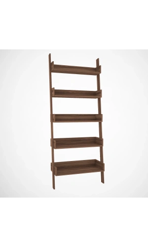 Pasific Home Only Merdiven Kitaplık , 5 Raflı, Ceviz