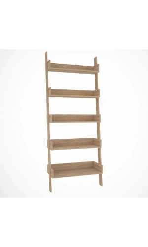 Pasific Home Only Merdiven Kitaplık , 5 Raflı, Meşe
