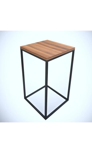 Pasific Home Pure Yan Sehpa, Metal Yan Sehpa ,Ceviz