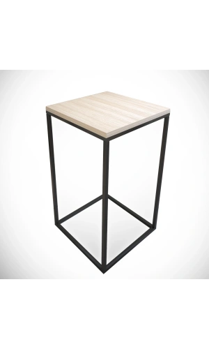 Pasific Home Pure Yan Sehpa, Metal Yan Sehpa ,Meşe