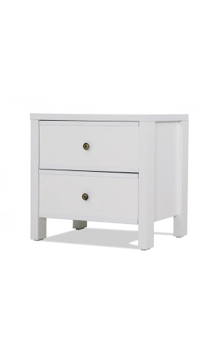 Pasific Home Rio 2 Çekmeceli Ayaklı Komodin , Beyaz