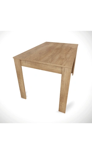 Pasific Home Single Mutfak Yemek Masası, 120x80 cm, Dikdörtgen, Koyu Meşe